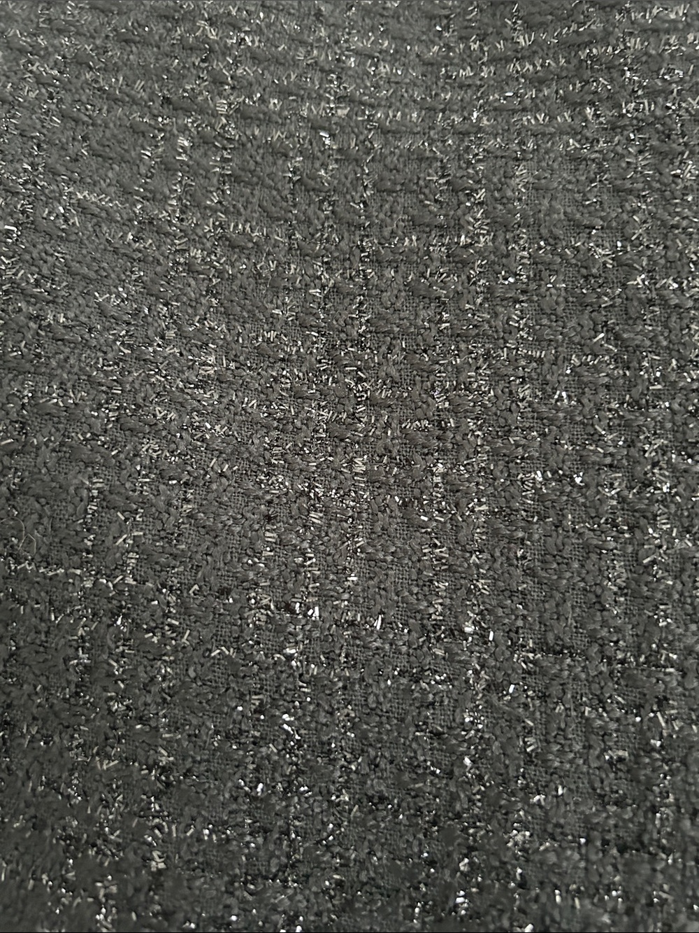 Black Tweed Skirt - Textured Sparkle - Picture 2 of 4